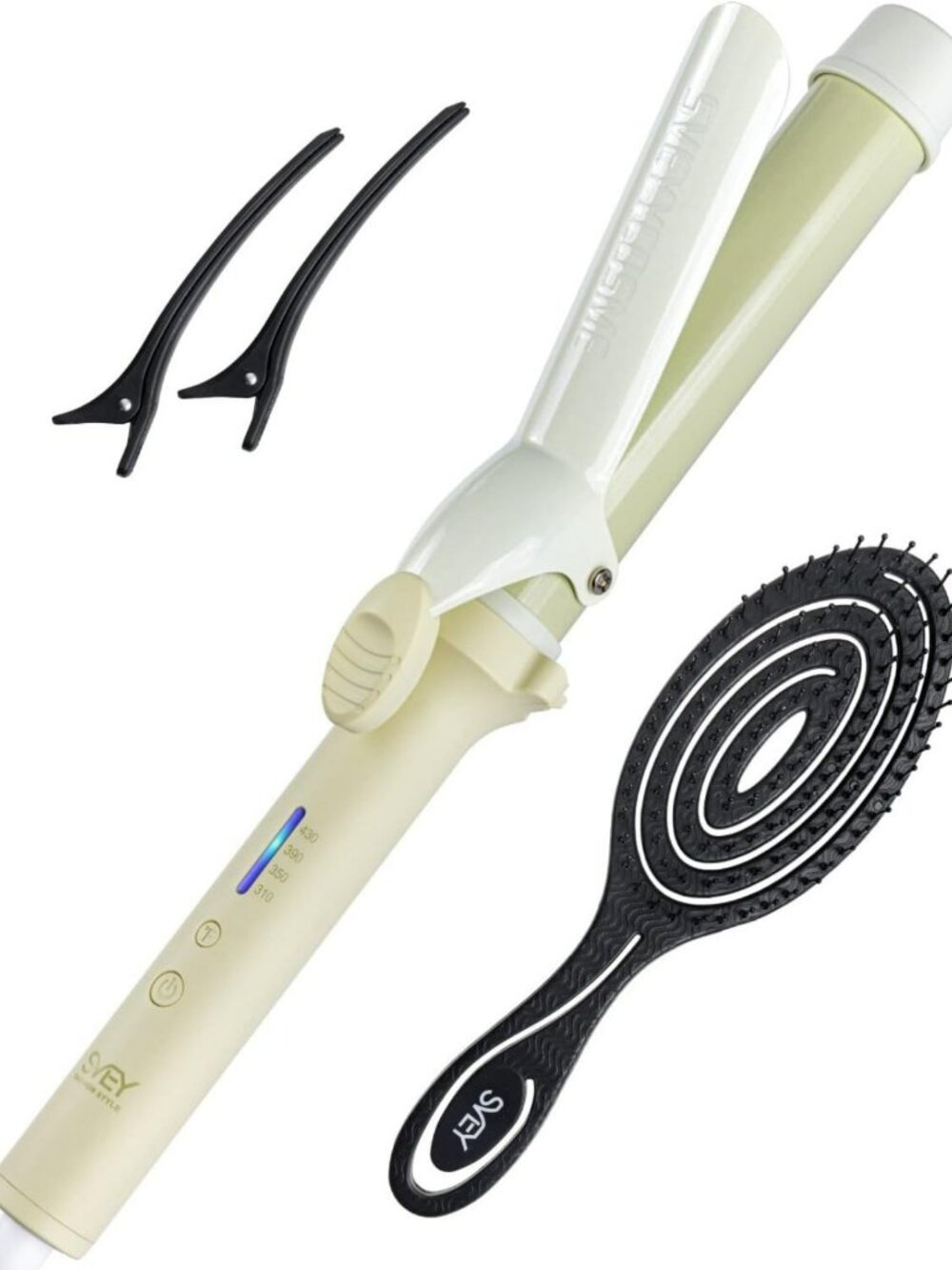 1.5 Inch Dual Voltage Ceramic Curling Iron for Effortless Curls & Waves